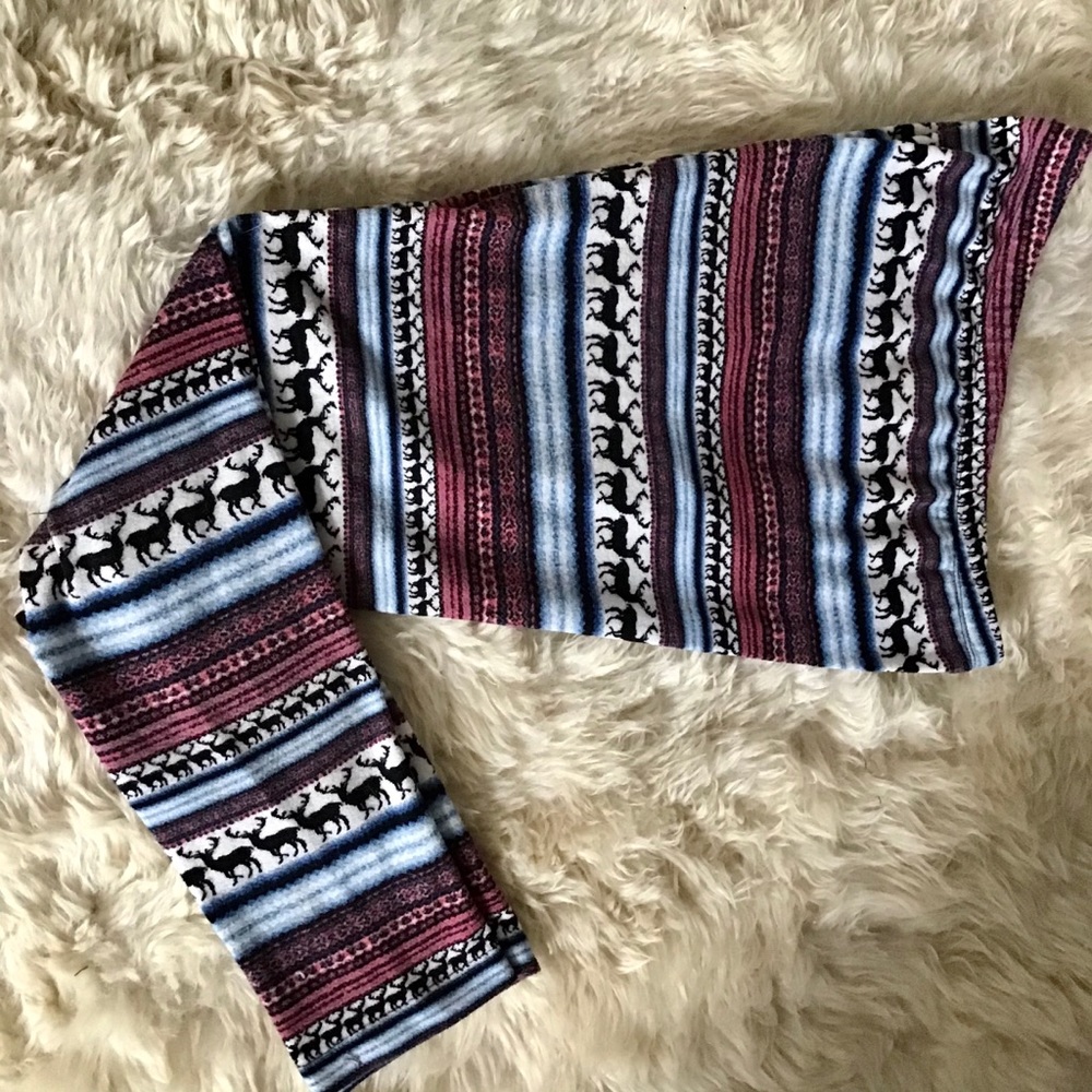 Fun Leggings Deer 🦌 and Stripe Pattern